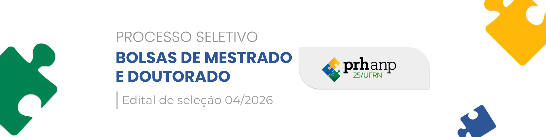 PRH-ANP 25 abre edital para seleção de bolsistas de mestrado e doutorado